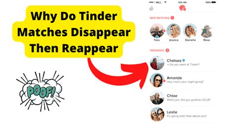 When it’s Just One or Two Matches That Disappeared. Sometimes, you might notice that only one or two of your Tinder matches have disappeared. This is different from losing all your matches at once. When it’s just a few, there are simple reasons why this could happen. One reason could be that the person you matched with decided …